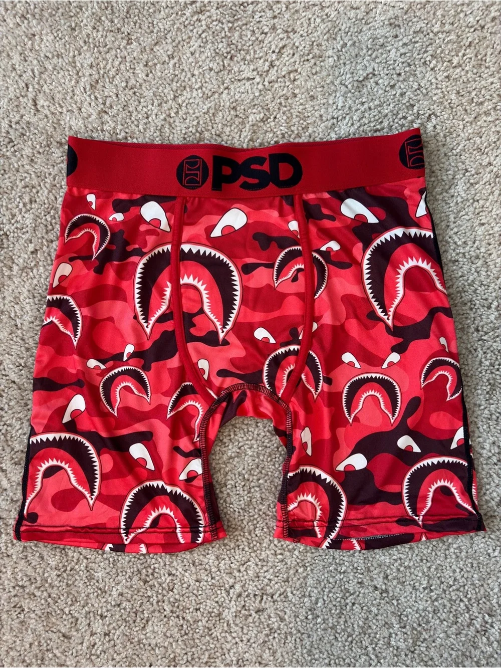 PSD Boxer Briefs, Red Warface Camo